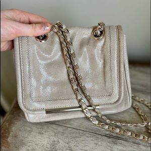 Anne Taylor purse in tan textured suede *see matching shoes in my other listing!